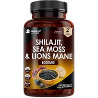 New Leaf Shilajit, Sea Moss & Lions mane Capsules